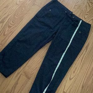 Navy Blue cotton cargo capris